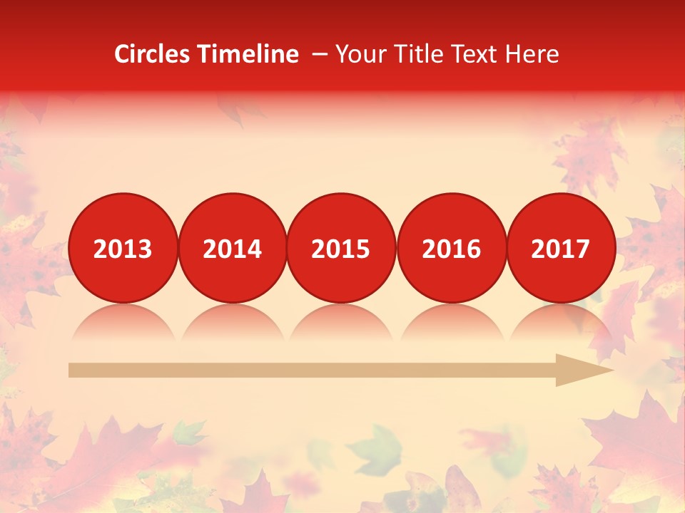 Art Natural Red PowerPoint Template