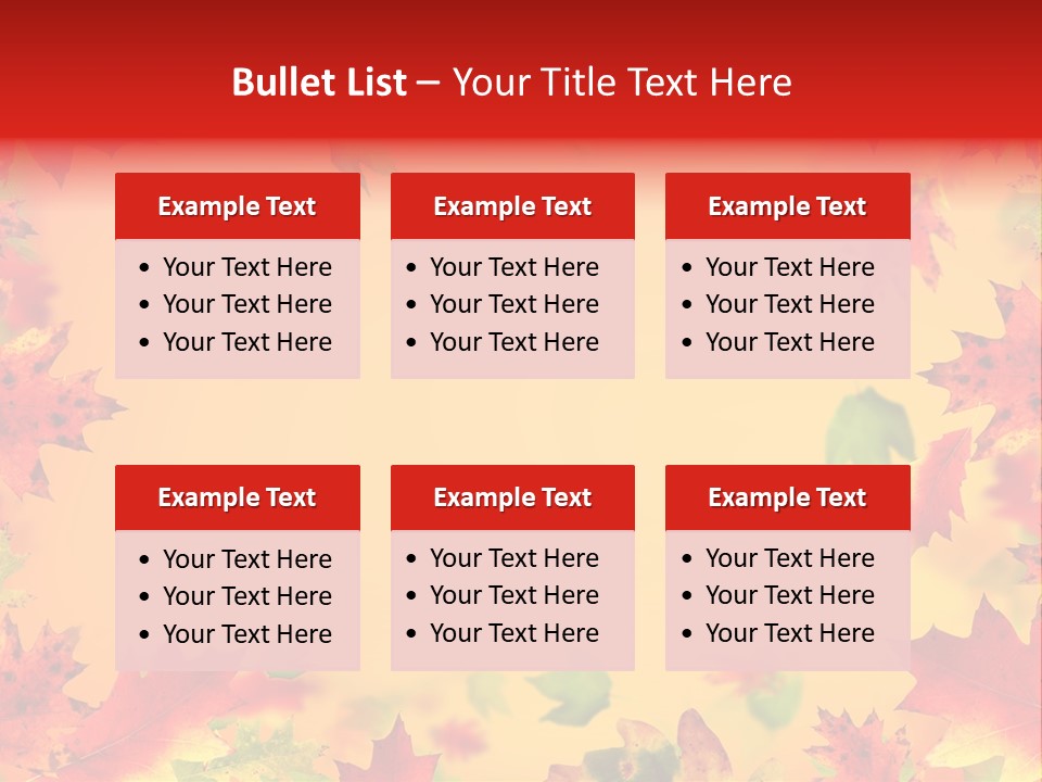 Art Natural Red PowerPoint Template