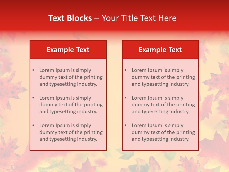 Art Natural Red PowerPoint Template