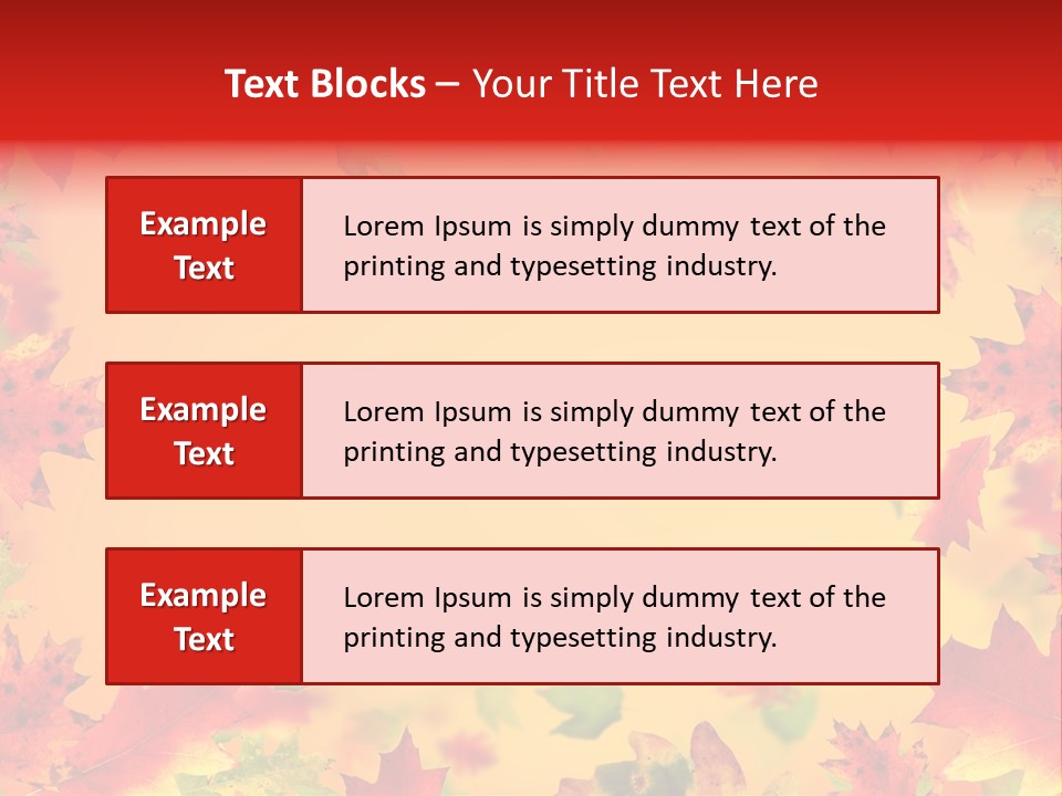 Art Natural Red PowerPoint Template