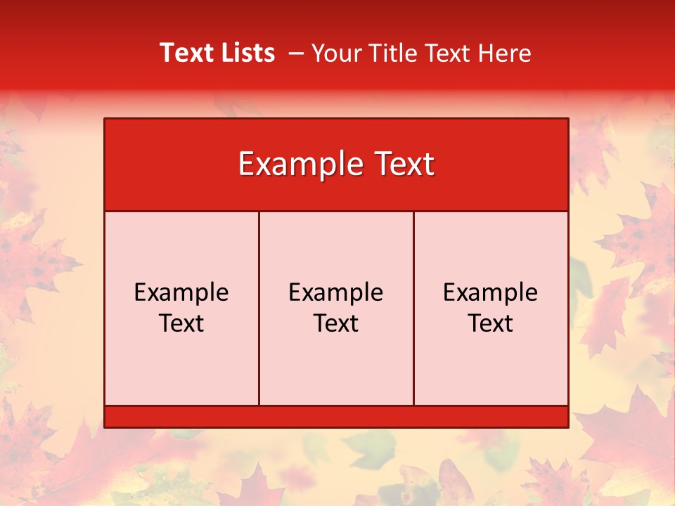 Art Natural Red PowerPoint Template