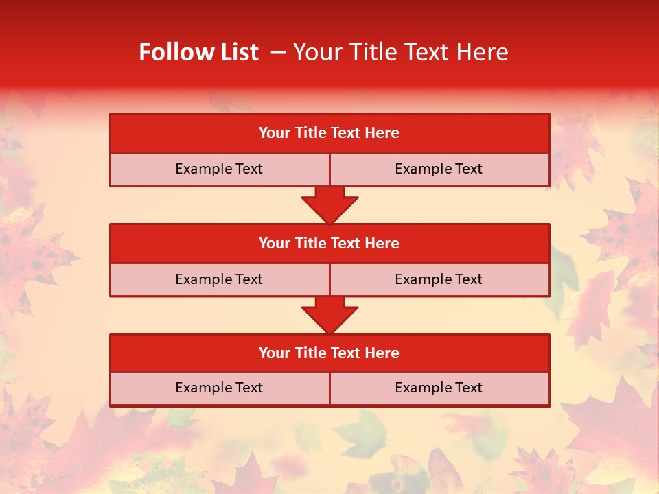 Art Natural Red PowerPoint Template