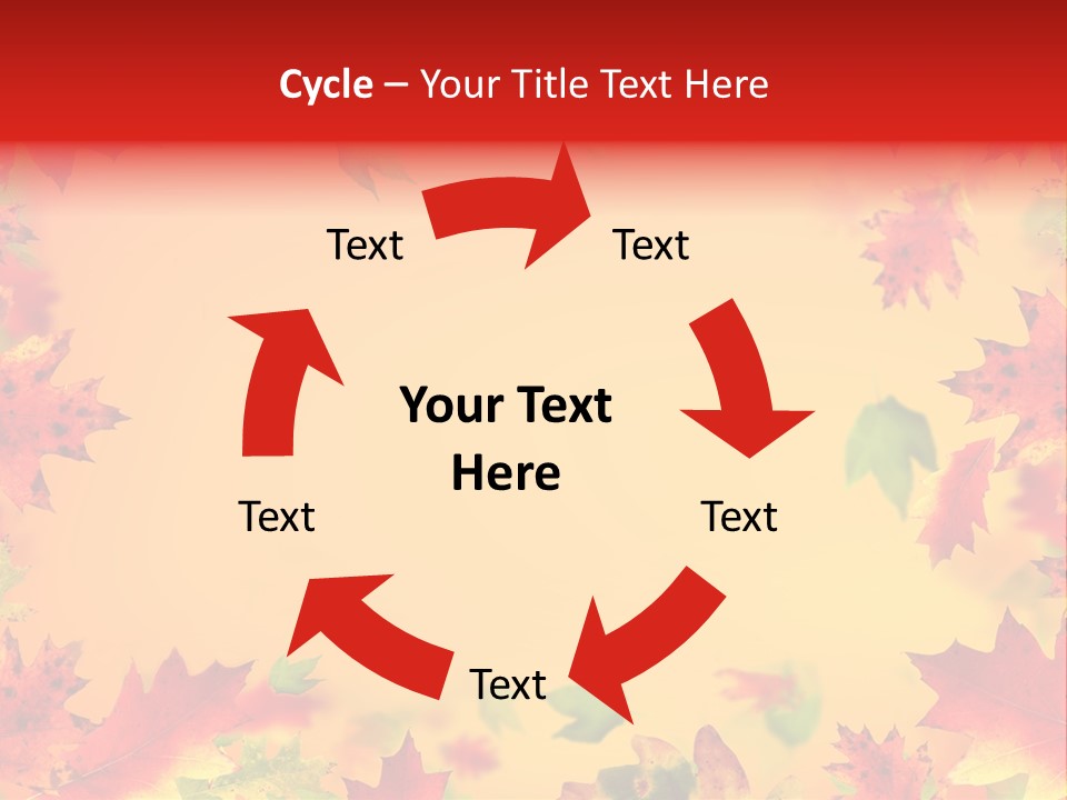 Art Natural Red PowerPoint Template