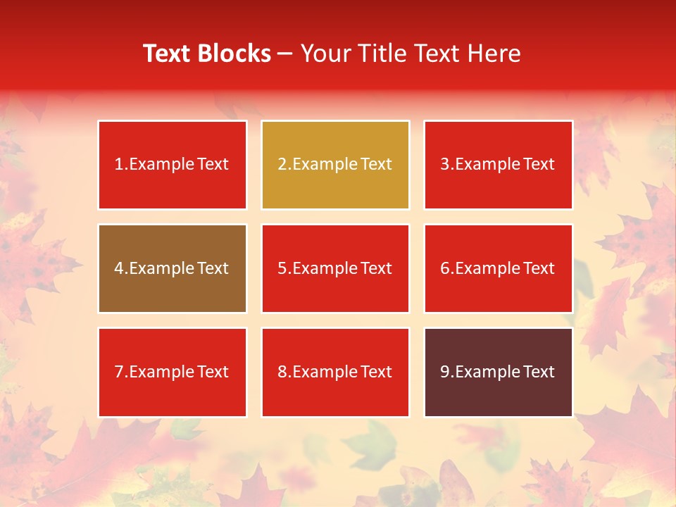 Art Natural Red PowerPoint Template