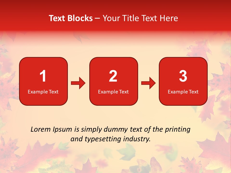 Art Natural Red PowerPoint Template