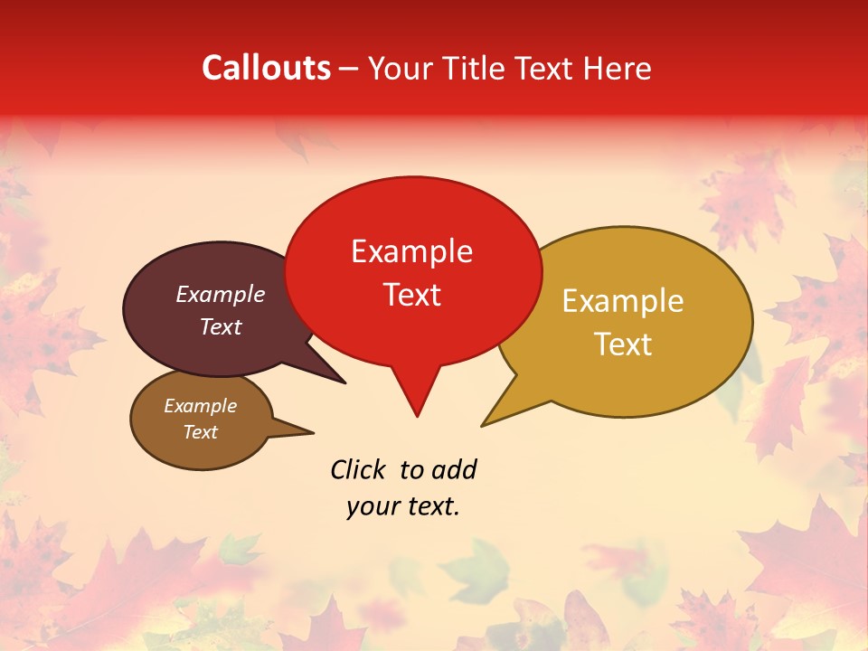 Art Natural Red PowerPoint Template