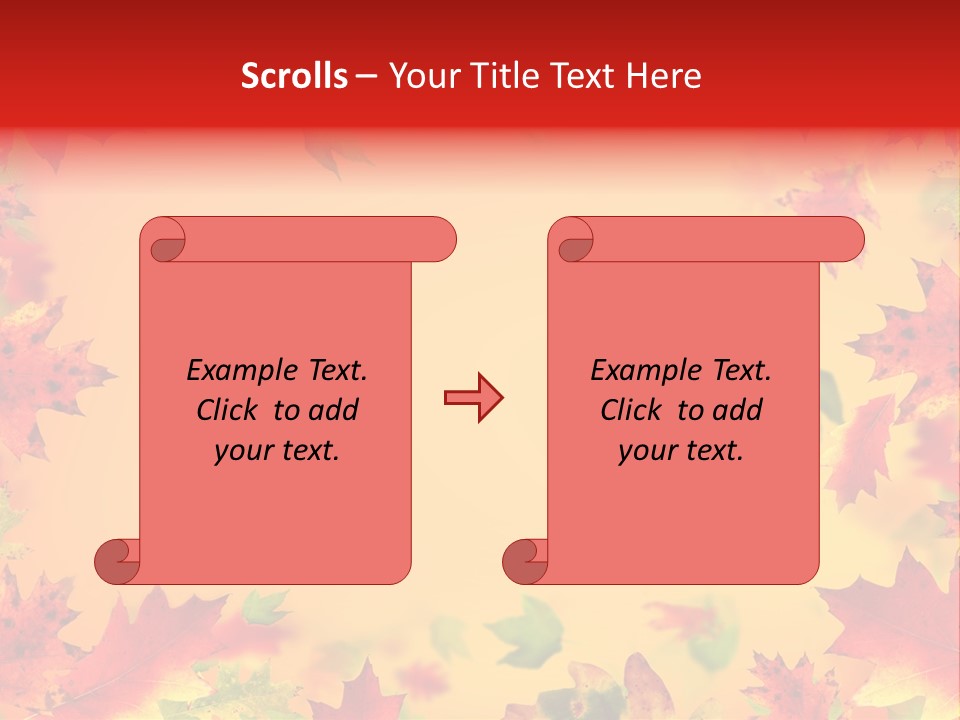Art Natural Red PowerPoint Template