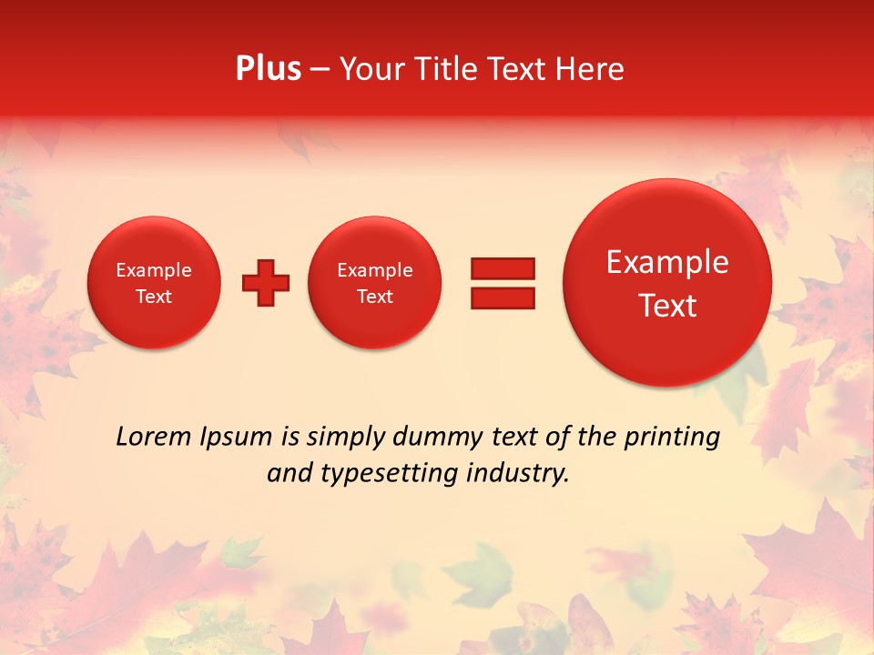 Art Natural Red PowerPoint Template