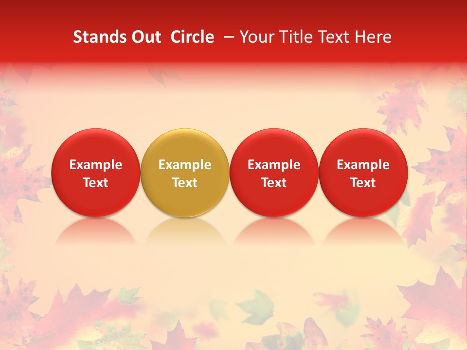 Art Natural Red PowerPoint Template