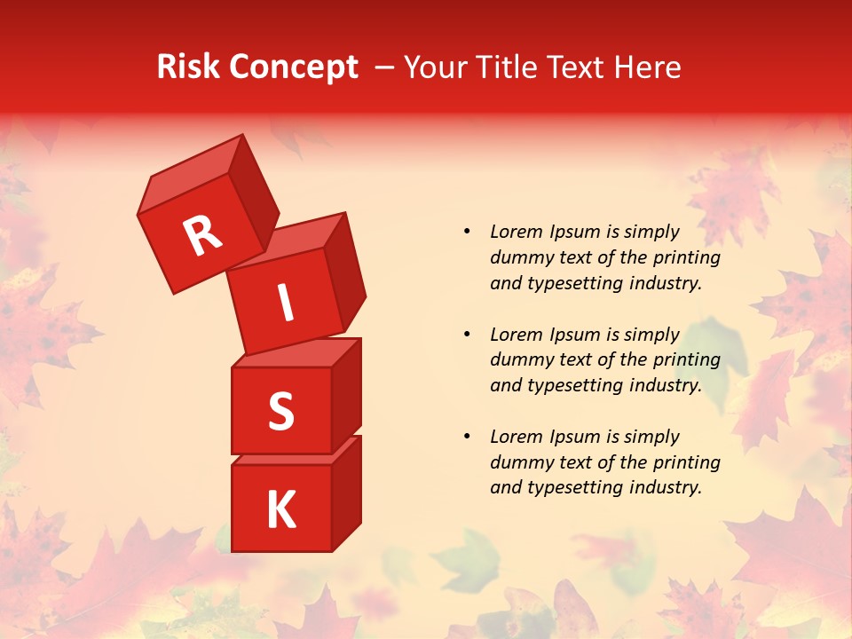 Art Natural Red PowerPoint Template