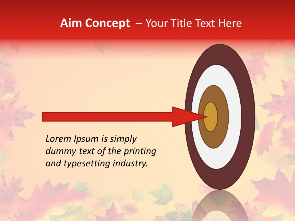 Art Natural Red PowerPoint Template