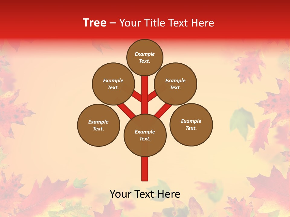 Art Natural Red PowerPoint Template