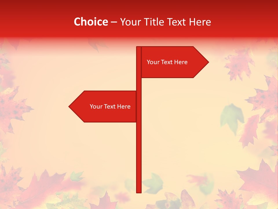 Art Natural Red PowerPoint Template