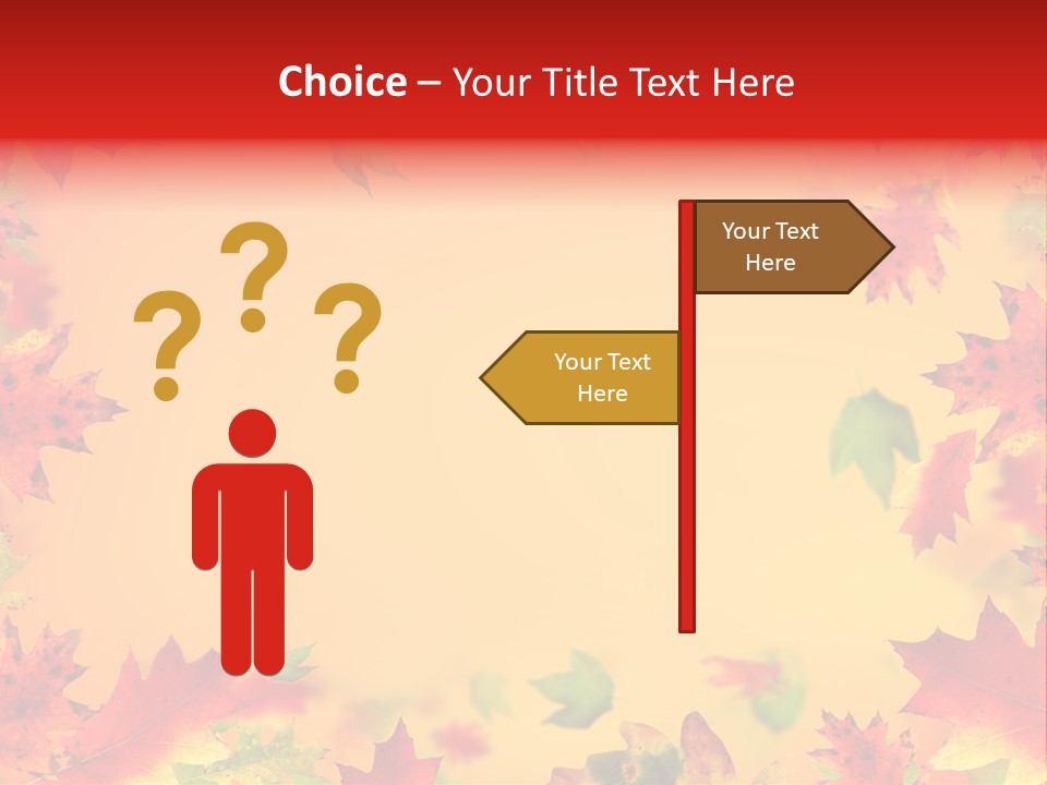 Art Natural Red PowerPoint Template