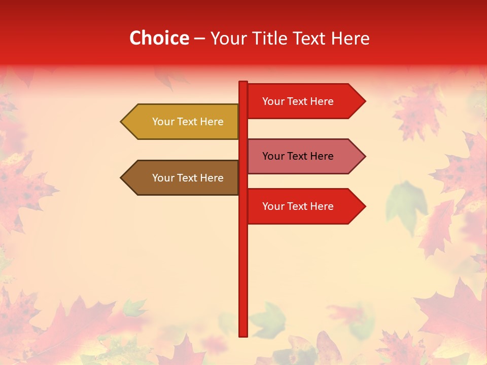 Art Natural Red PowerPoint Template