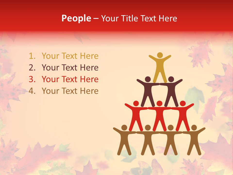 Art Natural Red PowerPoint Template