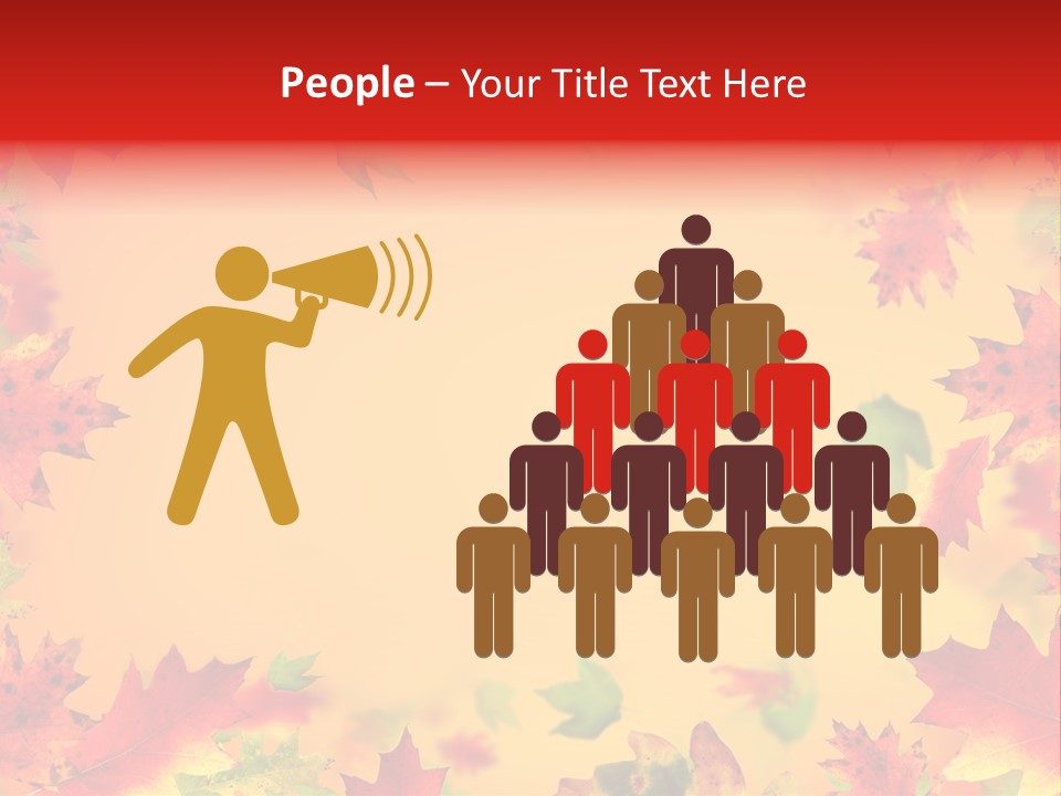 Art Natural Red PowerPoint Template