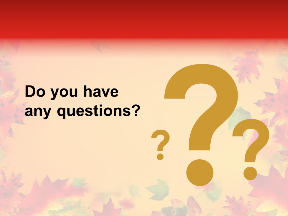 Art Natural Red PowerPoint Template