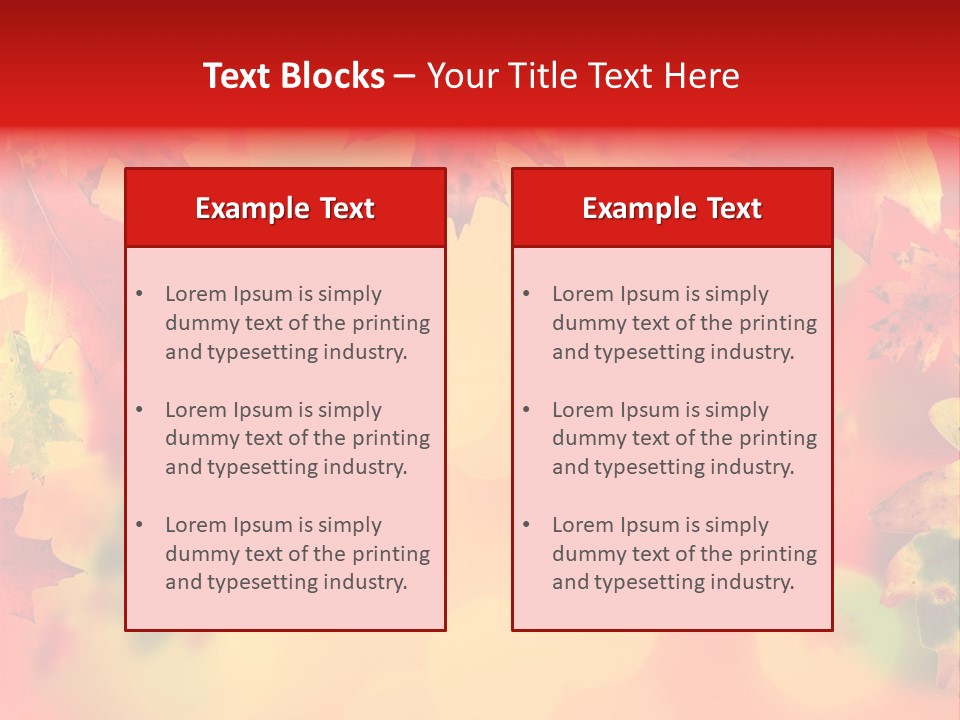 Tree Colour Park PowerPoint Template