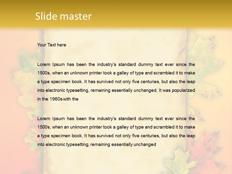 Retro Rough Abstract PowerPoint Template