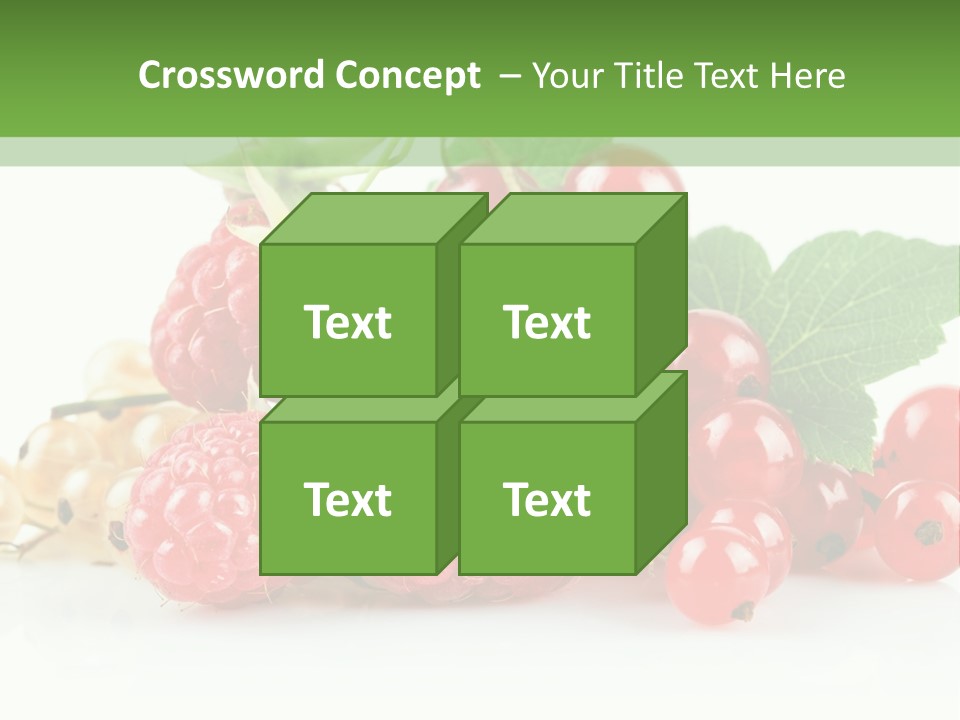 Healthy Eating Juicy Organic PowerPoint Template