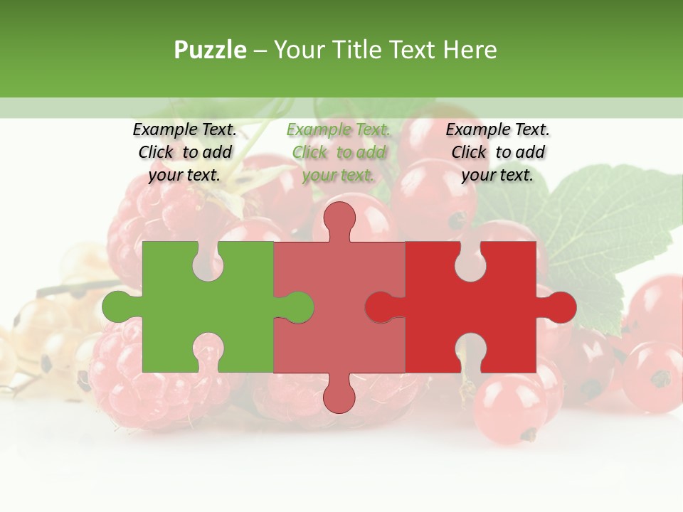 Healthy Eating Juicy Organic PowerPoint Template