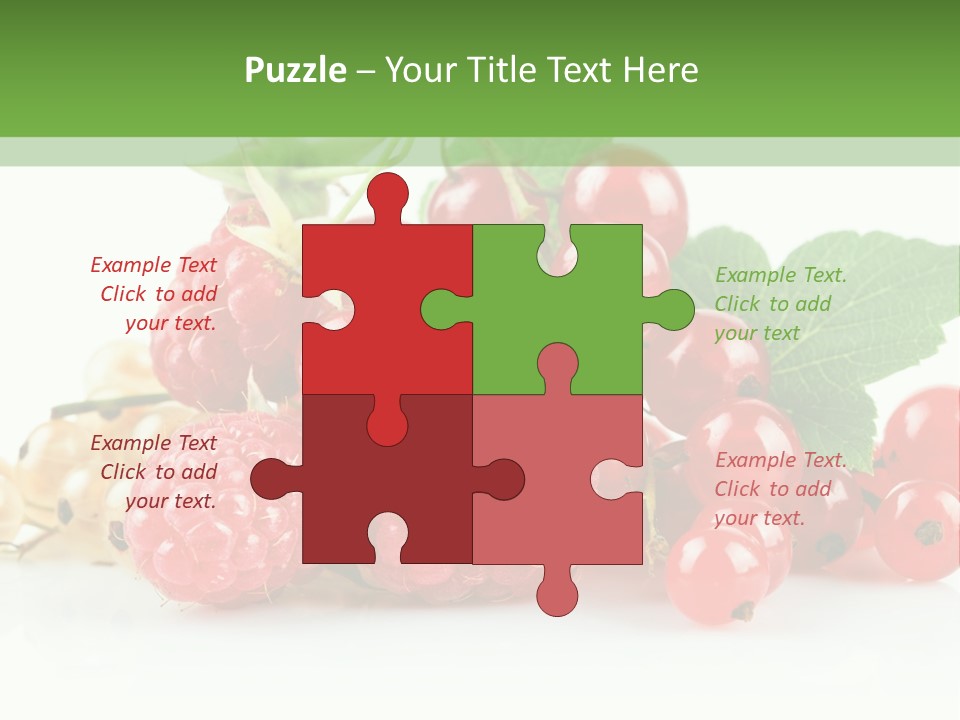 Healthy Eating Juicy Organic PowerPoint Template