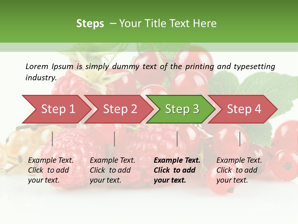 Healthy Eating Juicy Organic PowerPoint Template