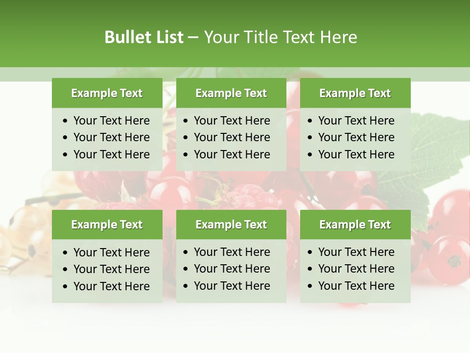 Healthy Eating Juicy Organic PowerPoint Template