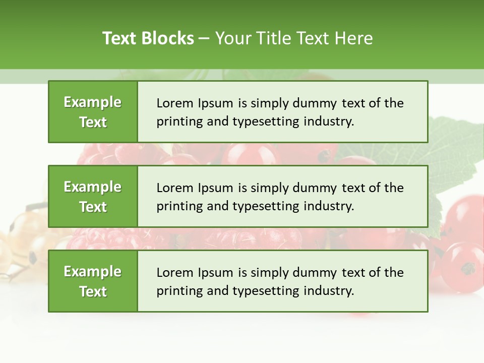 Healthy Eating Juicy Organic PowerPoint Template