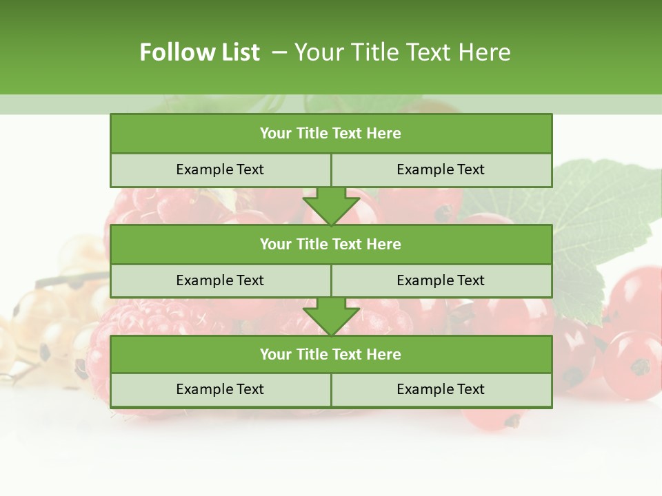 Healthy Eating Juicy Organic PowerPoint Template