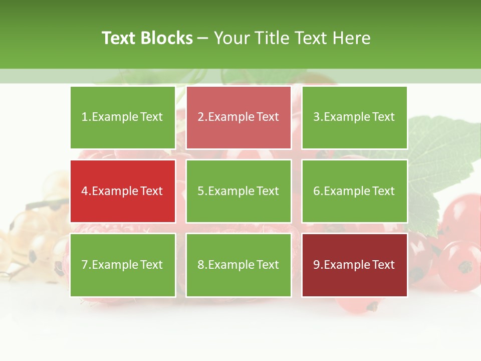 Healthy Eating Juicy Organic PowerPoint Template