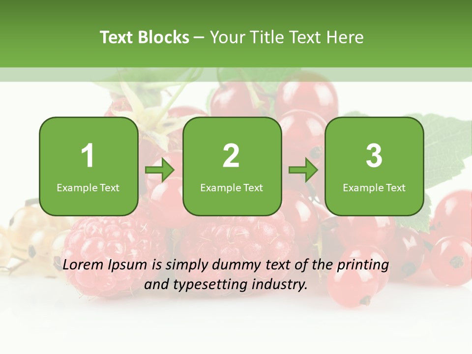 Healthy Eating Juicy Organic PowerPoint Template