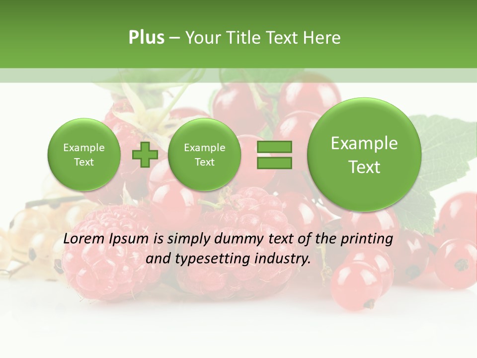 Healthy Eating Juicy Organic PowerPoint Template