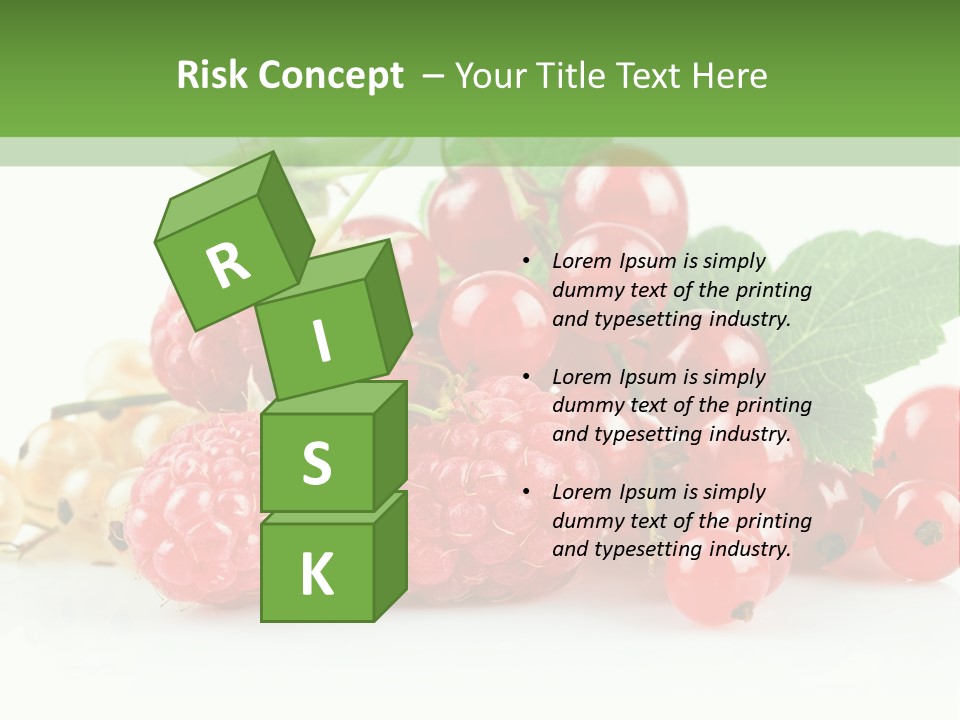 Healthy Eating Juicy Organic PowerPoint Template