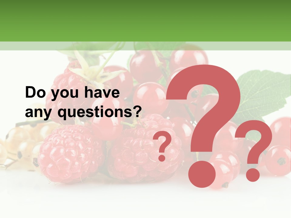 Healthy Eating Juicy Organic PowerPoint Template