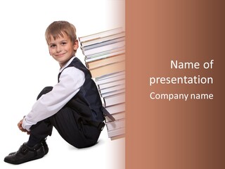 Sit Preschooler Teenager PowerPoint Template