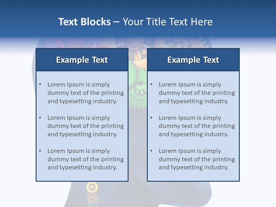 Cog People Medicine PowerPoint Template