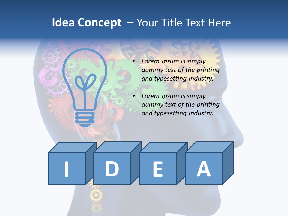 Cog People Medicine PowerPoint Template