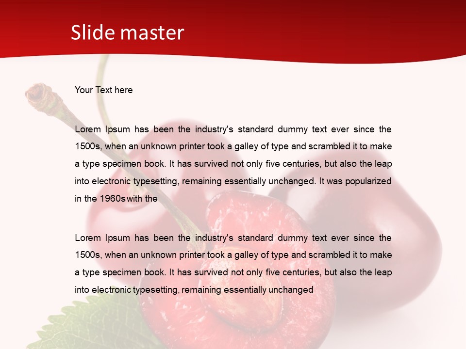 Object Ripe Half PowerPoint Template