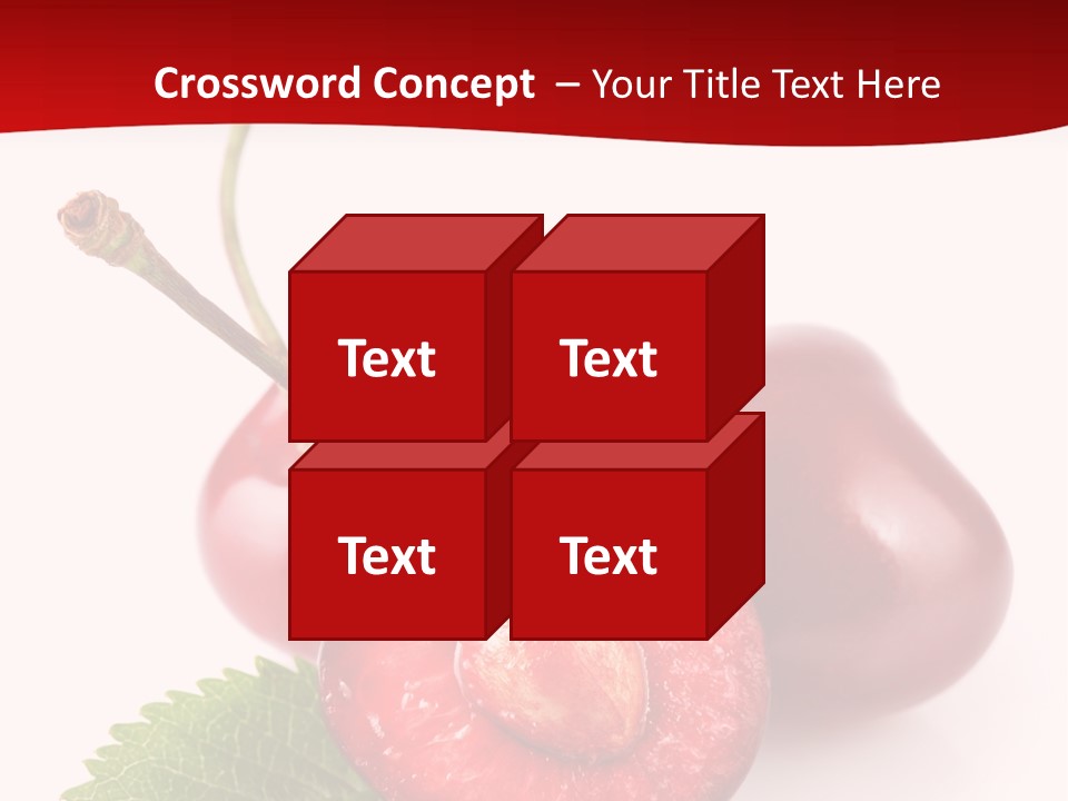 Object Ripe Half PowerPoint Template