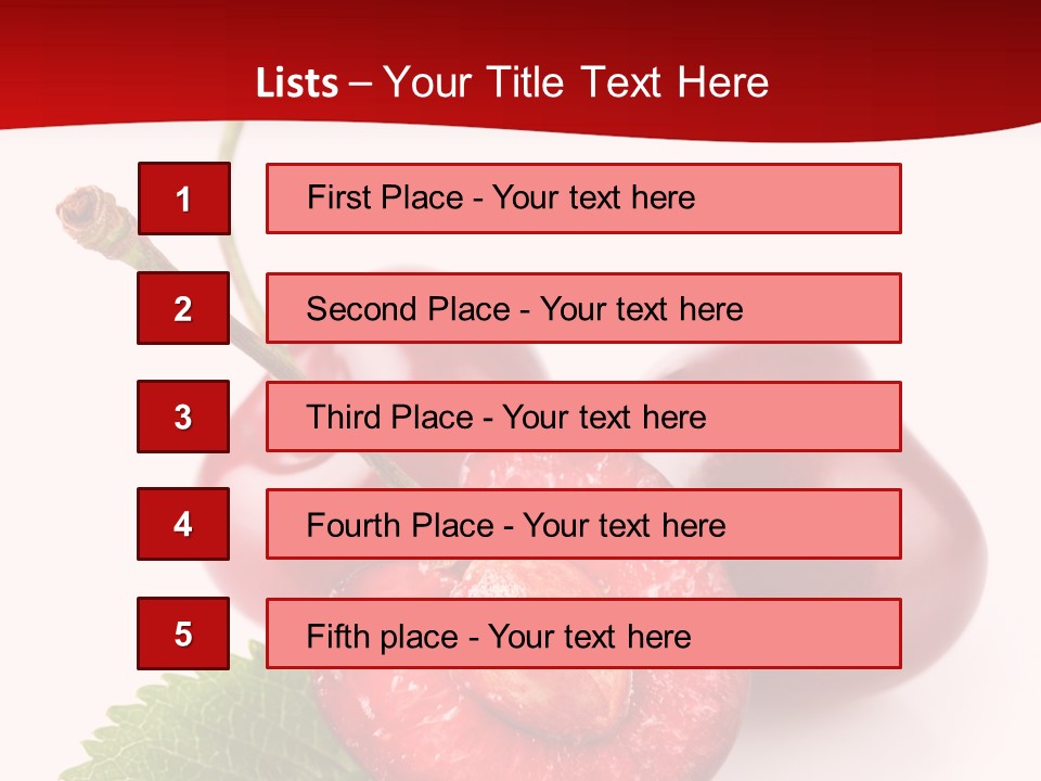 Object Ripe Half PowerPoint Template