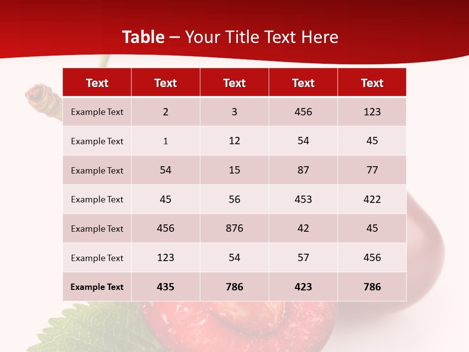 Object Ripe Half PowerPoint Template