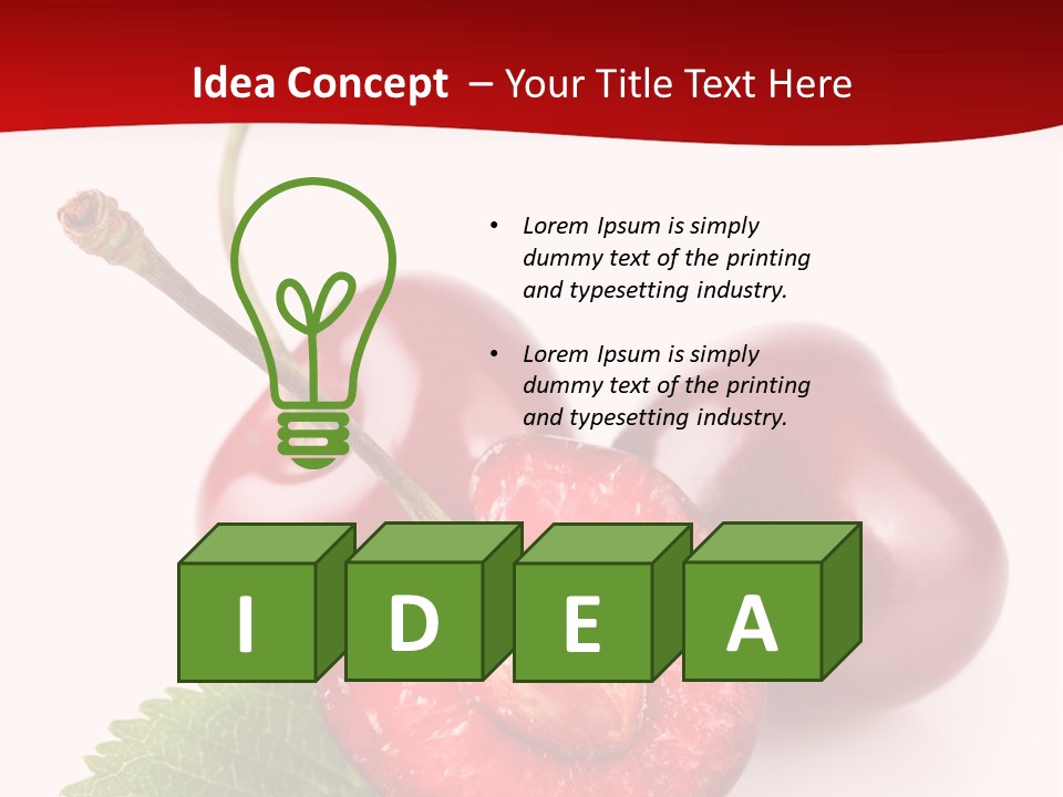 Object Ripe Half PowerPoint Template