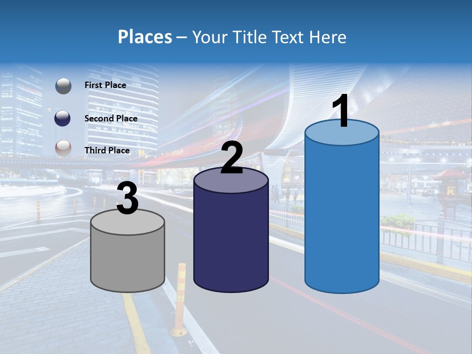 Driving Street Urban PowerPoint Template