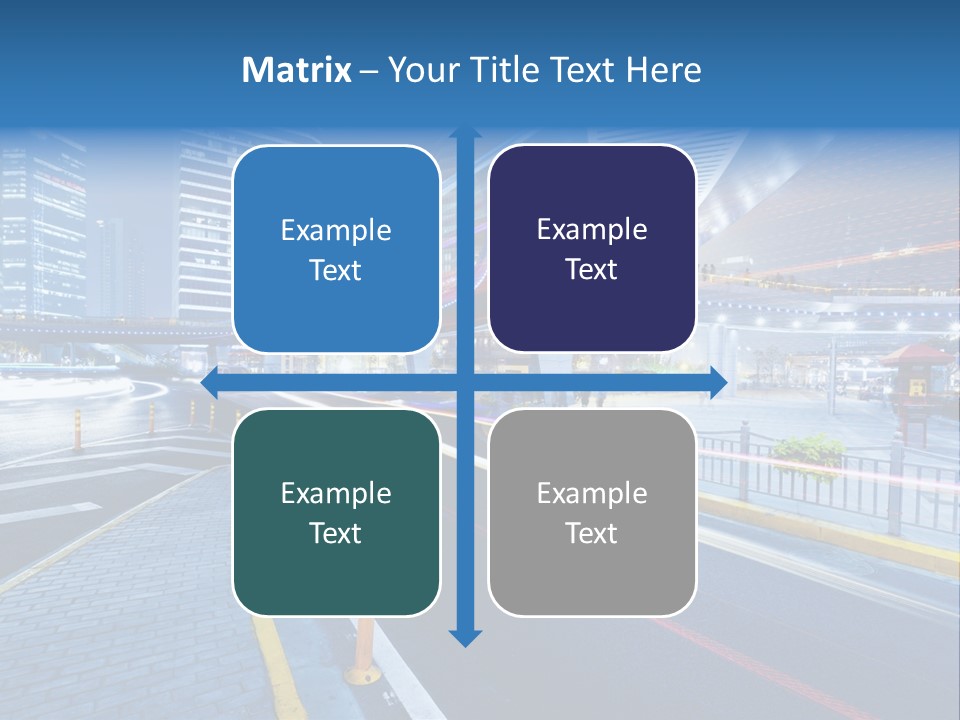 Driving Street Urban PowerPoint Template