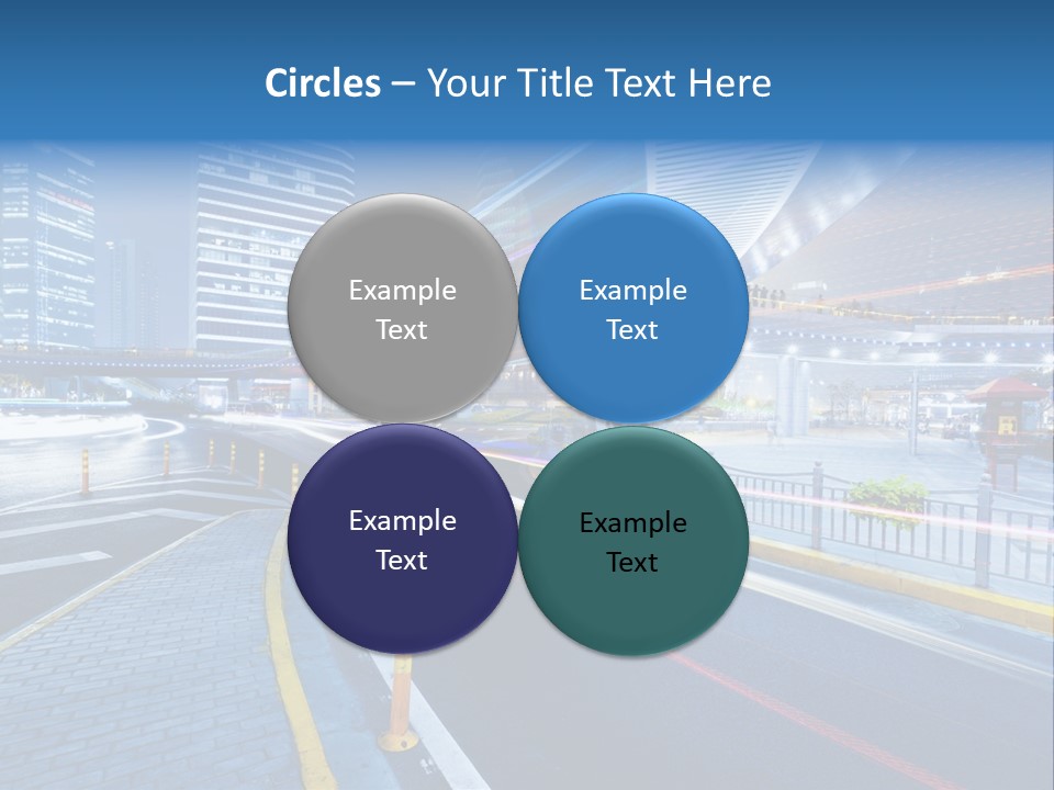 Driving Street Urban PowerPoint Template