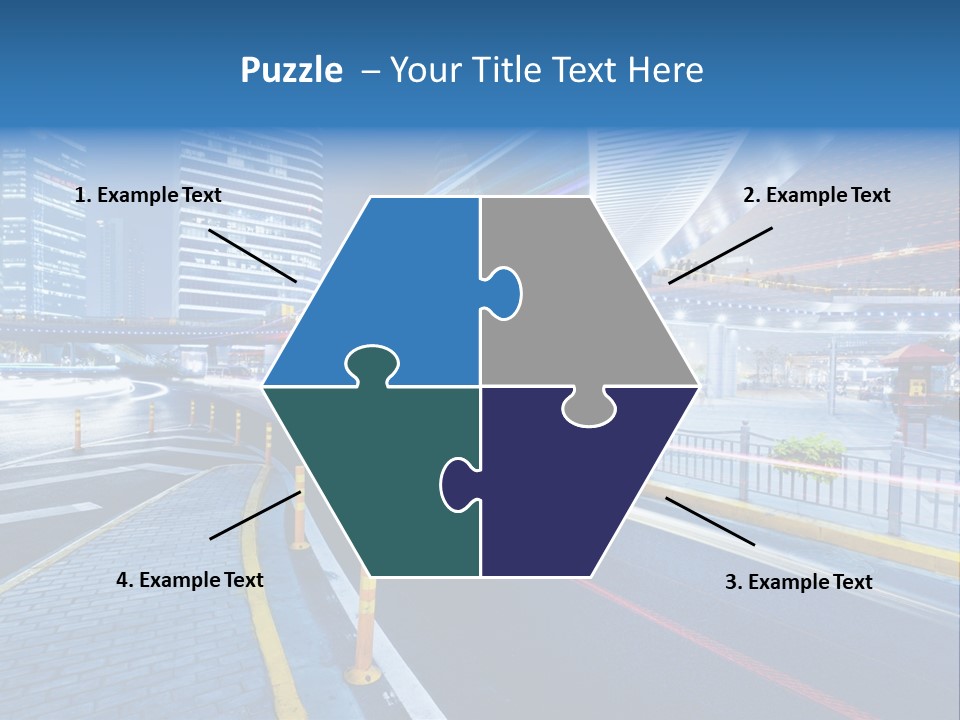 Driving Street Urban PowerPoint Template
