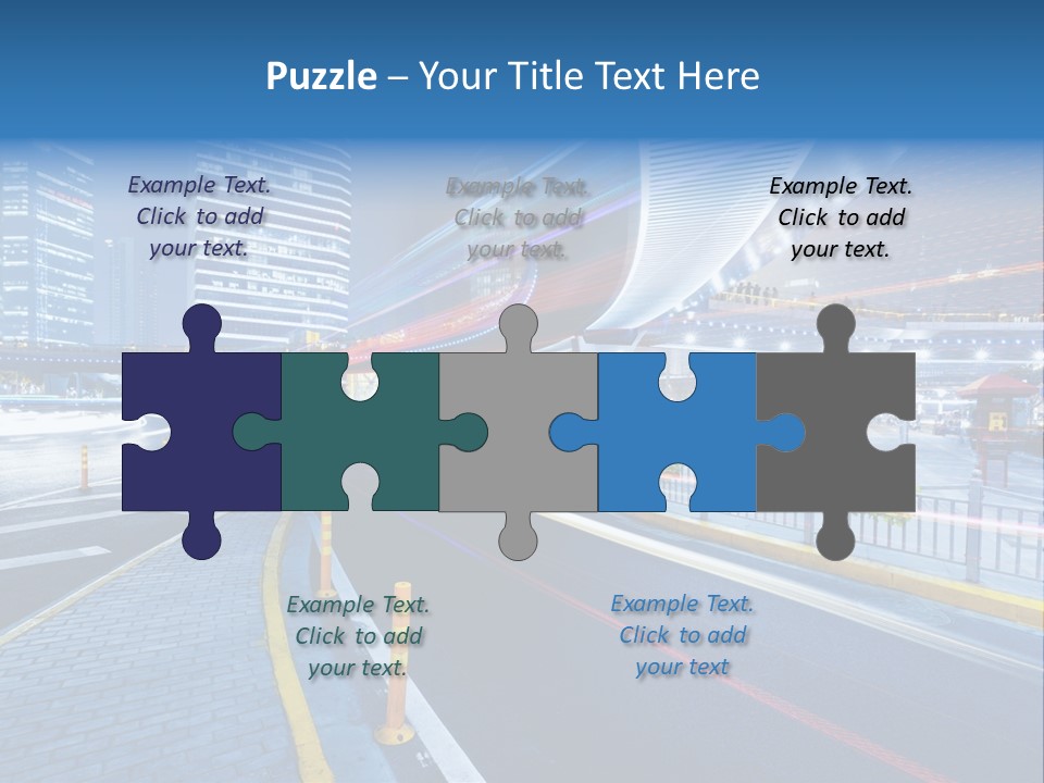 Driving Street Urban PowerPoint Template