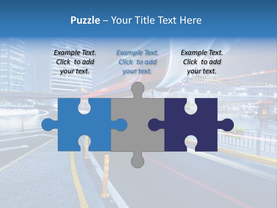 Driving Street Urban PowerPoint Template